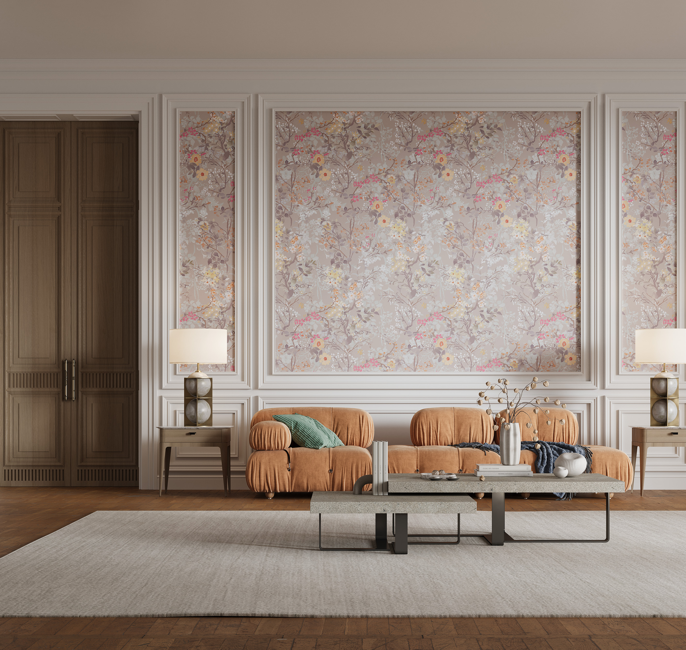 Панно Loymina Королева Рапунцель FL6 012 3×2 фото в интерьере